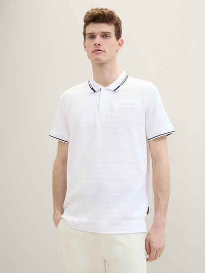 TOM TAILOR Poloshirt Poloshirt mit Struktur