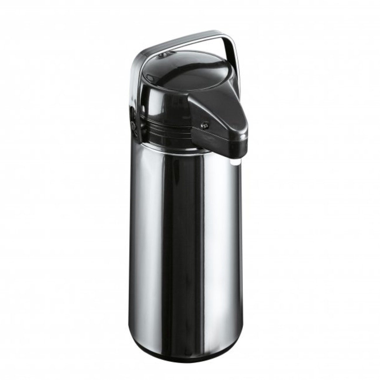 axentia Pump-Isolierkanne Airpot, 1,9 l, (1-St), 1,9 L, Edelstahl Pumpkanne mit Tragegriff