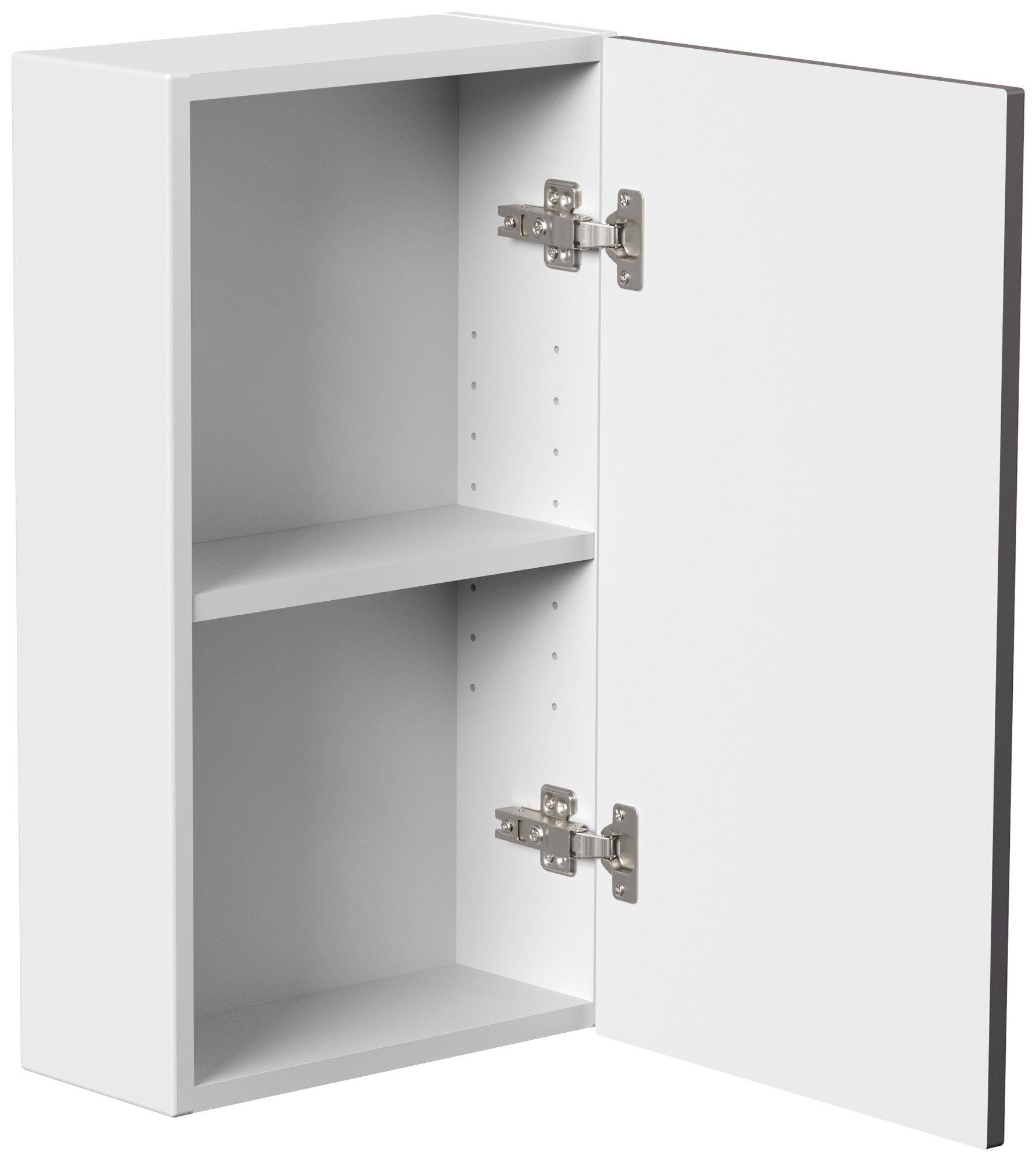 Magnolia Home Hängeschrank Hängeschrank 62 cm weiss matt/anthrazit m. Soft-Close Tür