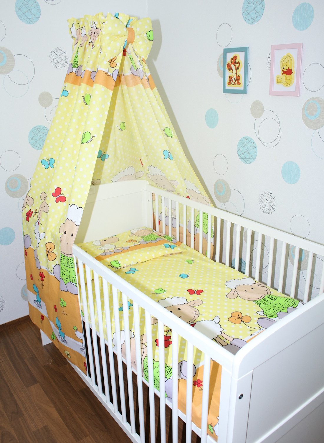 Babybettwäsche Bettset mit Bettwäsche Vollstoff Himmel Baby Kinder