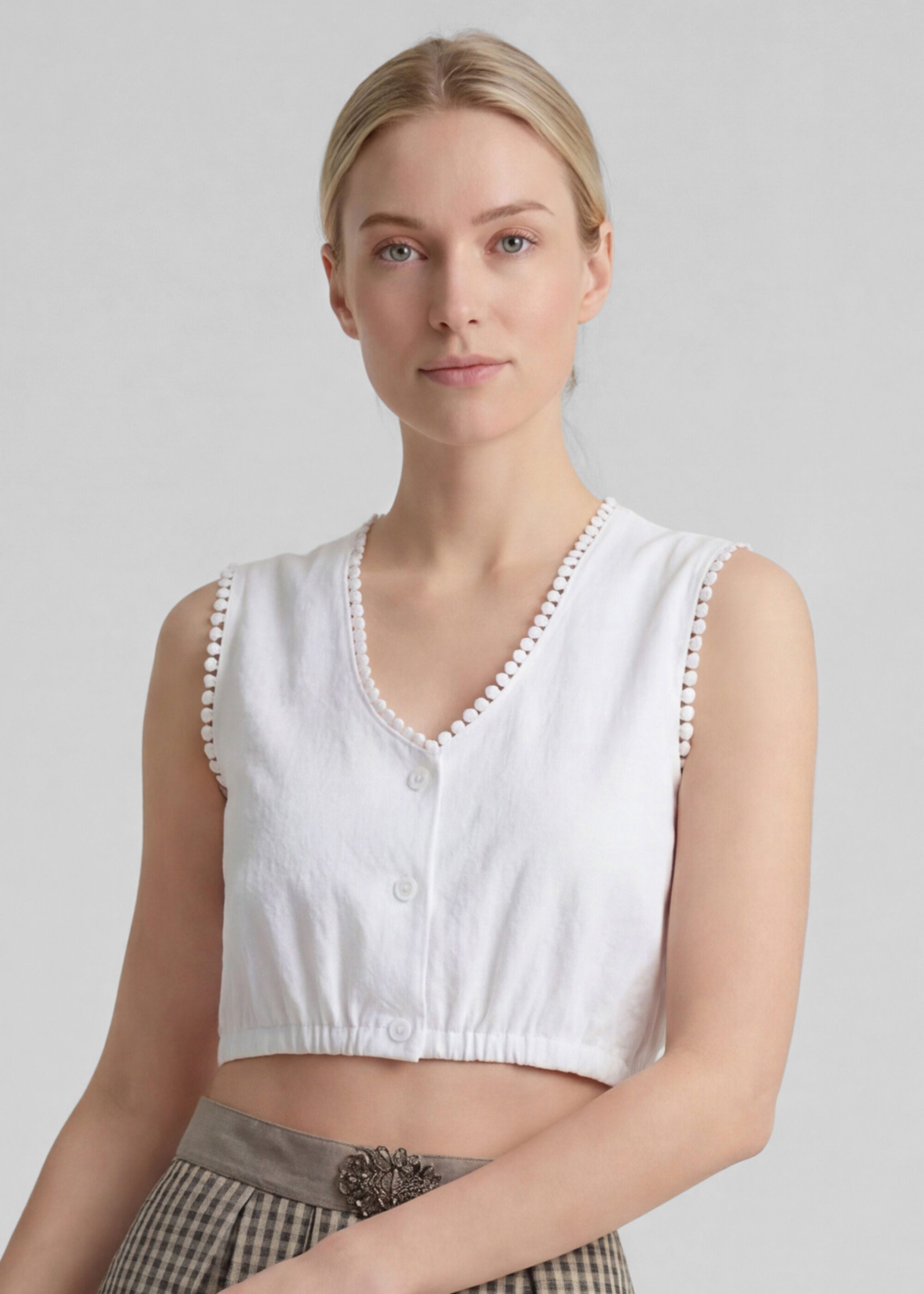 Spieth & Wensky Dirndlbluse Kandis (1-tlg) mit schulterfreiem Design