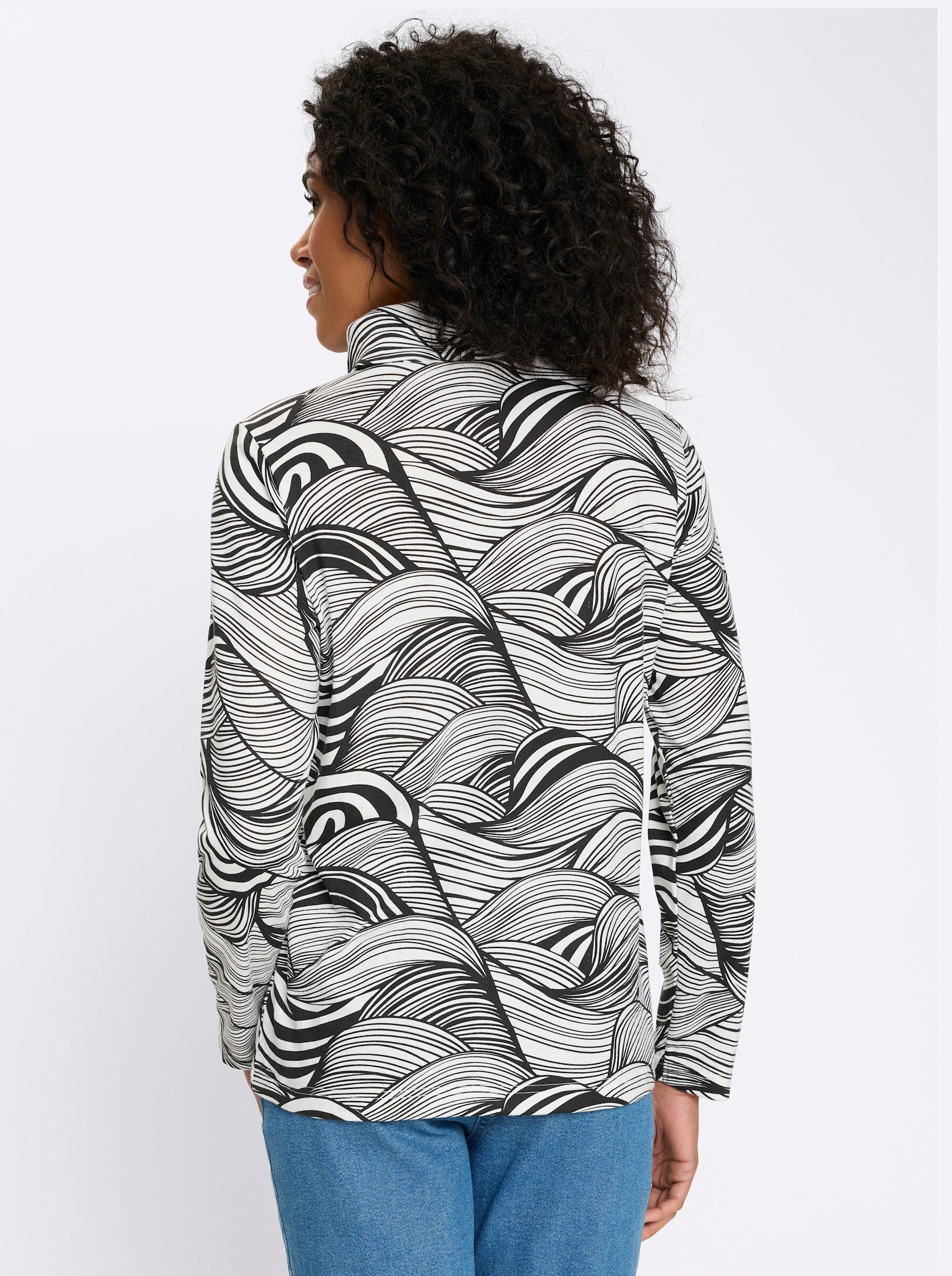 Sieh an! T-Shirt Langarm-Shirt Langarm