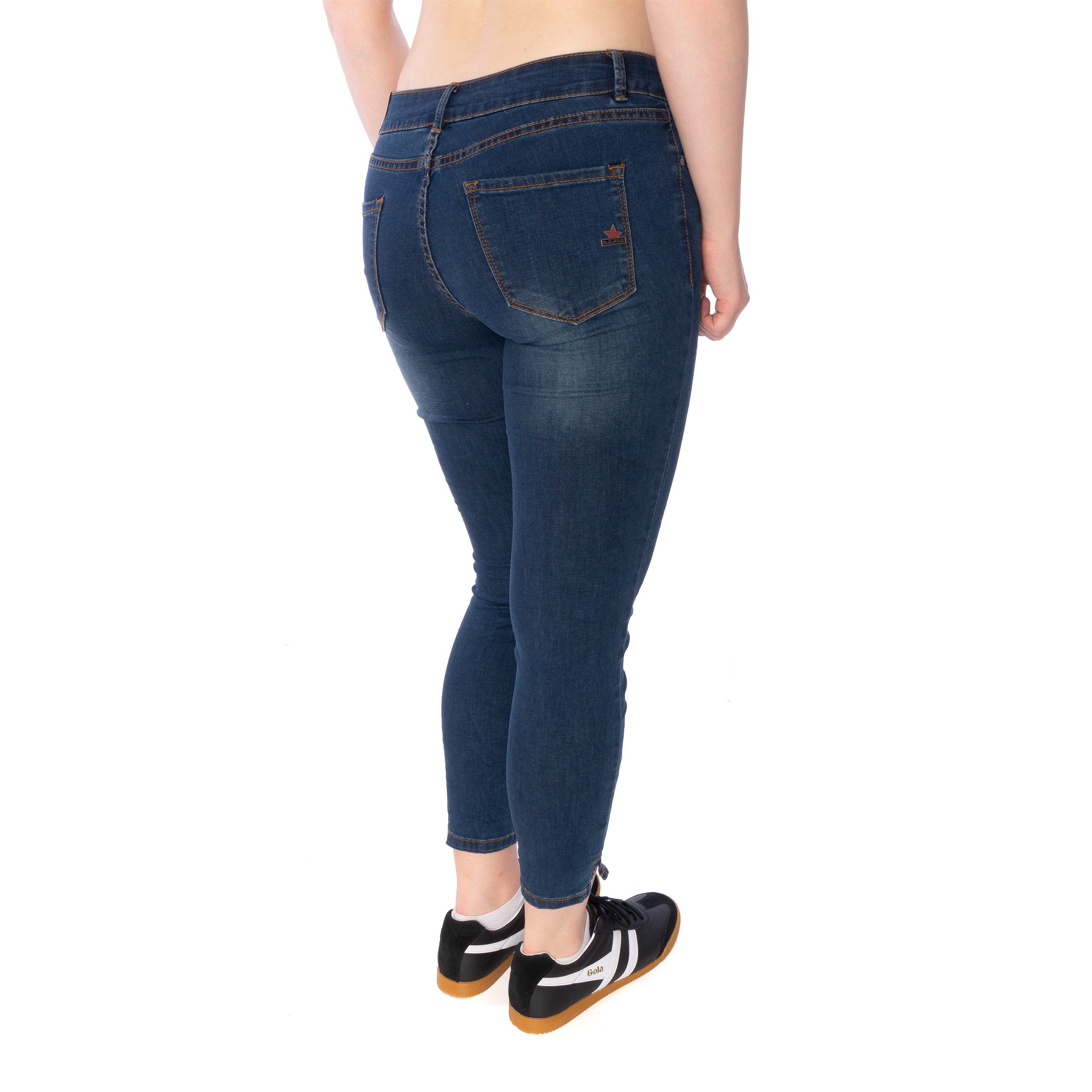 Buena Vista Slim-fit-Jeans Jeans Buena Vista Italy 7/8 cozy denim dark ston günstig online kaufen