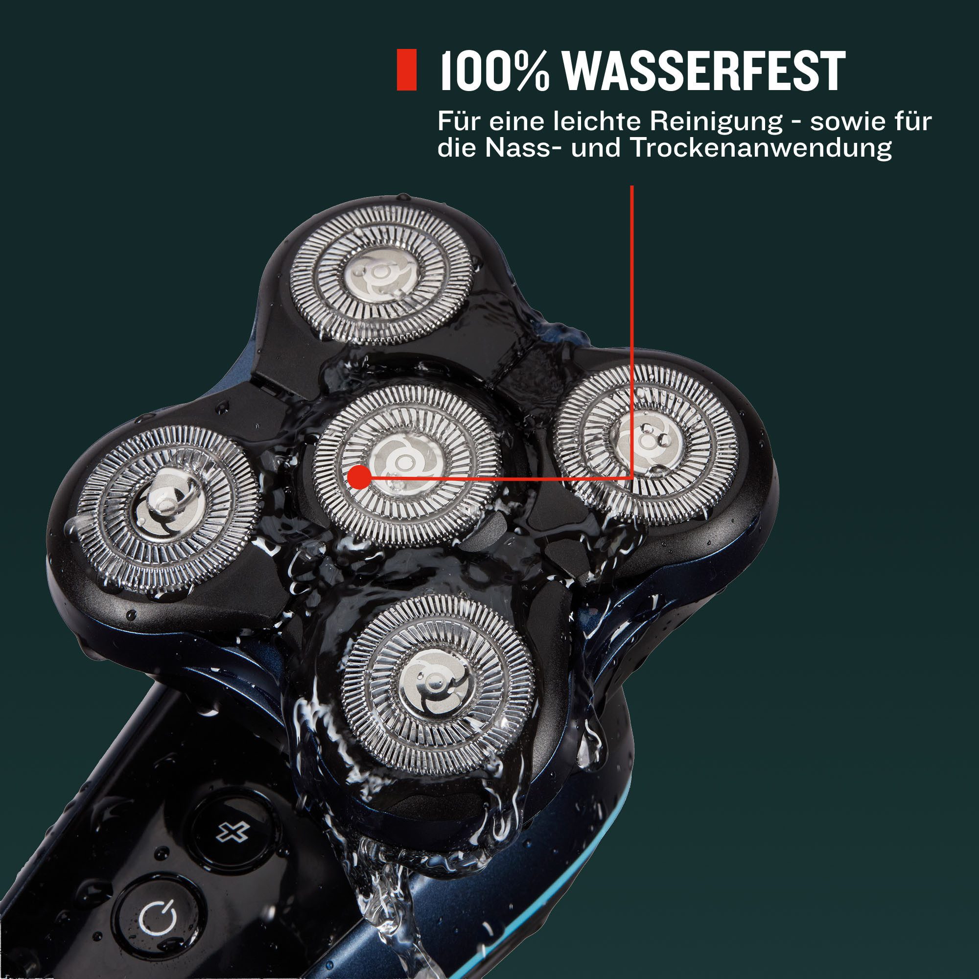 Remington Glatzen-Rasierer XR8000, Balder Head & Beard Elektrorasierer für Nass-& Trockenrasur – Bild 4 von 5