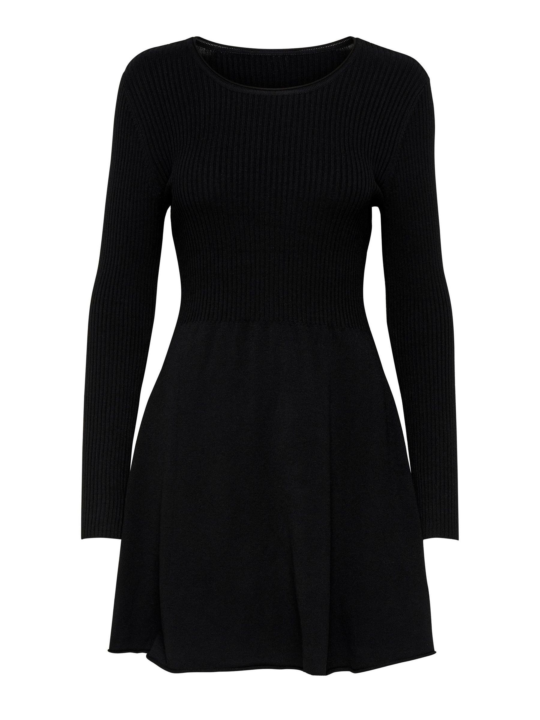 ONLY Strickkleid (lang) ONLALMA L/S O-NECK DRESS KNT NOOS günstig online kaufen