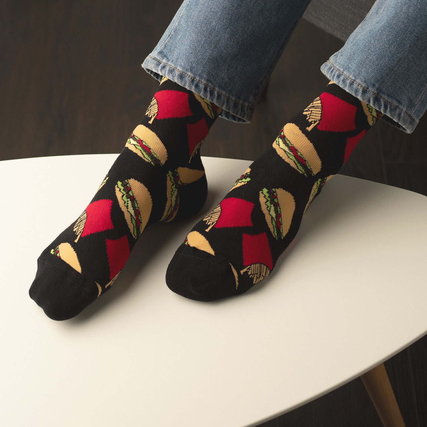 Footstar Basicsocken Damen/Herren Bunte Motiv Socken Funny Baumwollsocken