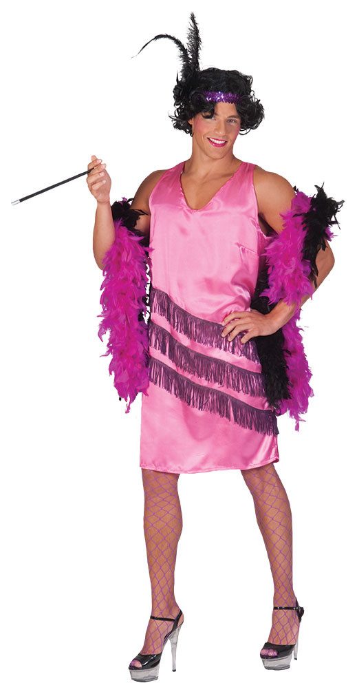 Karneval-Klamotten Kostüm Männerballet Herren Charleston 20er Jahre rosa, Flapper Gangsterbraut Herrenkostüm 1920 Karneval Party
