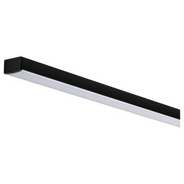 Paulmann LED-Stripe-Profil Square Profil in Schwarz und Weiß-transparent 2000mm, 1-flammig, LED Streifen Profilelemente