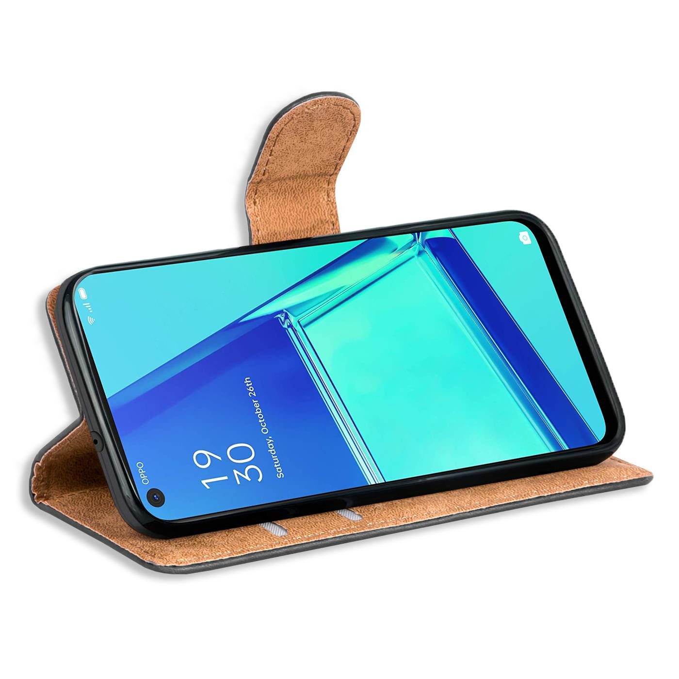 CoolGadget Handyhülle Book Case Handy Tasche für OPPO A52 / A72 6,5 Zoll, Hülle Klapphülle Flip Cover für OPPO A52, A72 Schutzhülle stoßfest