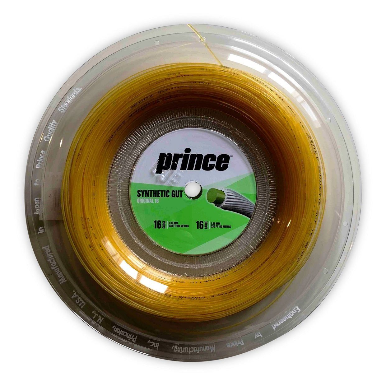 Tennissaite Synthetic Gut Original (Haltbarkeit+Allround) gold 100 Meter Rolle