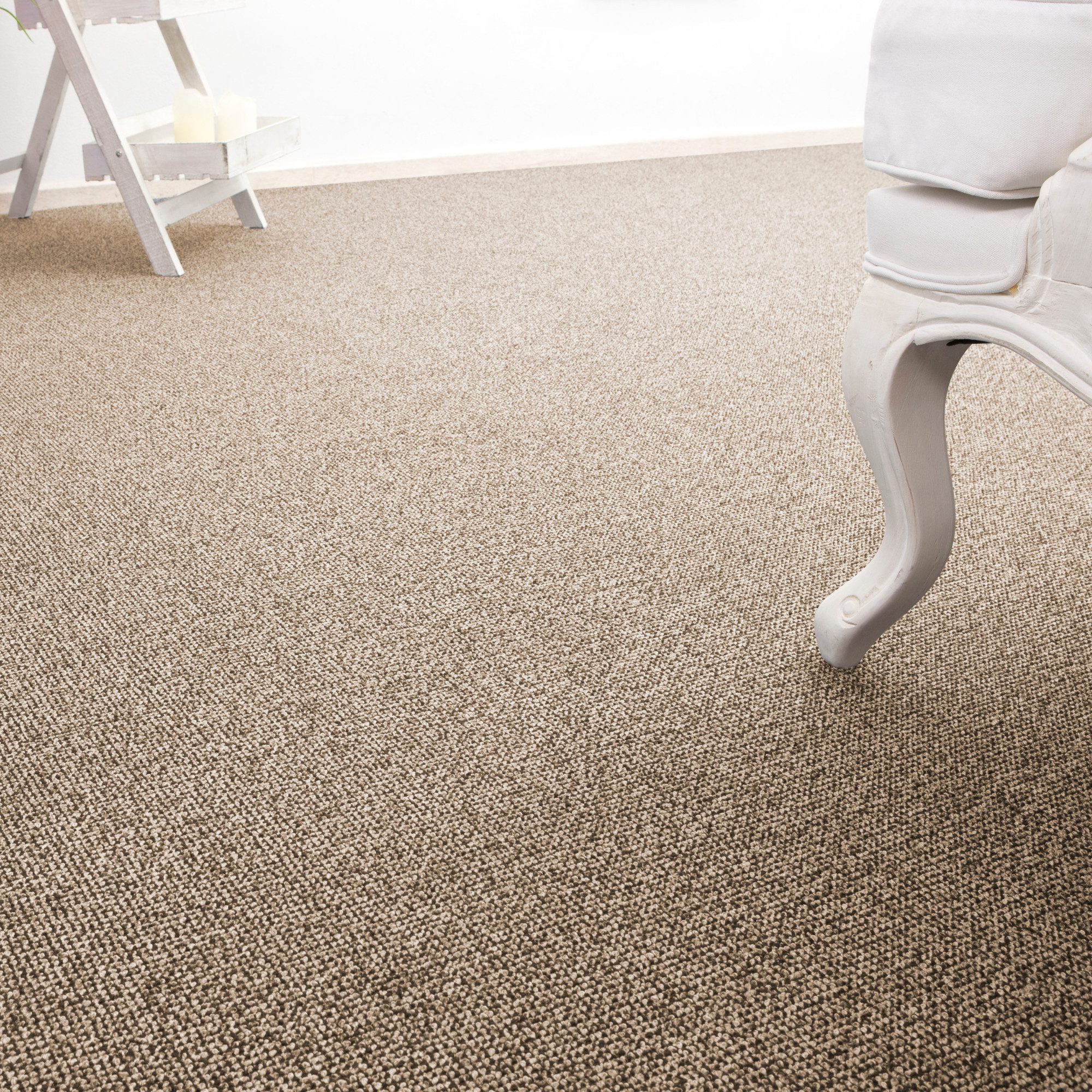 Andiamo Teppichboden Carlos, Feinschlinge, Made in Netherlands, rechteckig, Höhe: 6,5 mm, melierte Optik, Breite 400 cm oder 500 cm, strapazierfähig