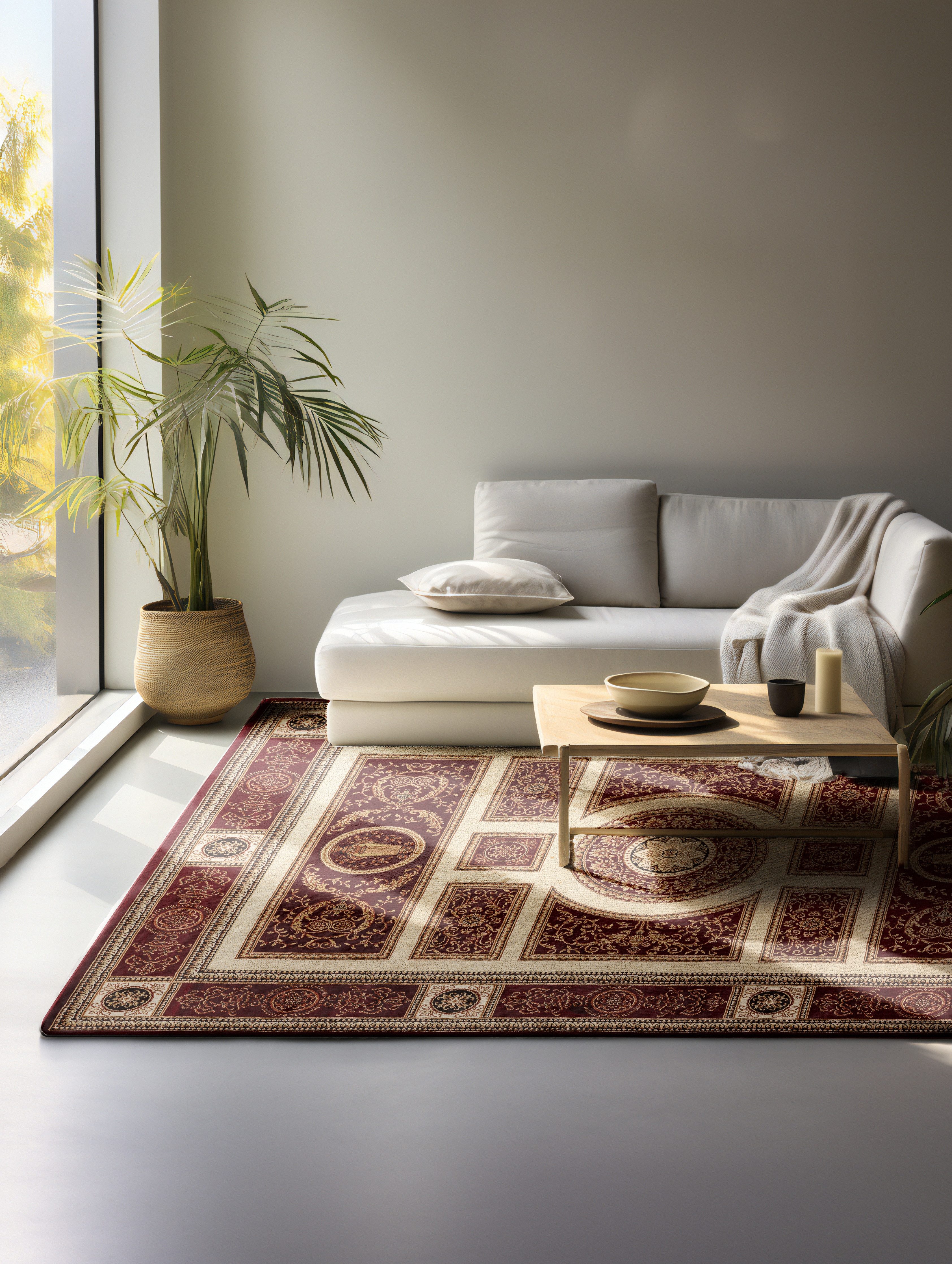 NORTHRUGS Teppich Guzara, rechteckig, Höhe: 8 mm, Orient Optik, Läufer, strapazierfähig, pflegeleicht, robust