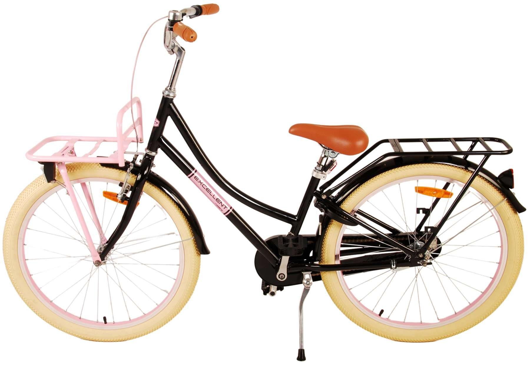 TPFSports Kinderfahrrad Volare Excellent 24 Zoll mit Rücktritt + Handbremse, 1 Gang, (Mädchen Fahrrad - Rutschfeste Sicherheitsgriffe), Kinder Fahrrad 24 Zoll mit Ständer Laufrad Mädchen Kinderrad