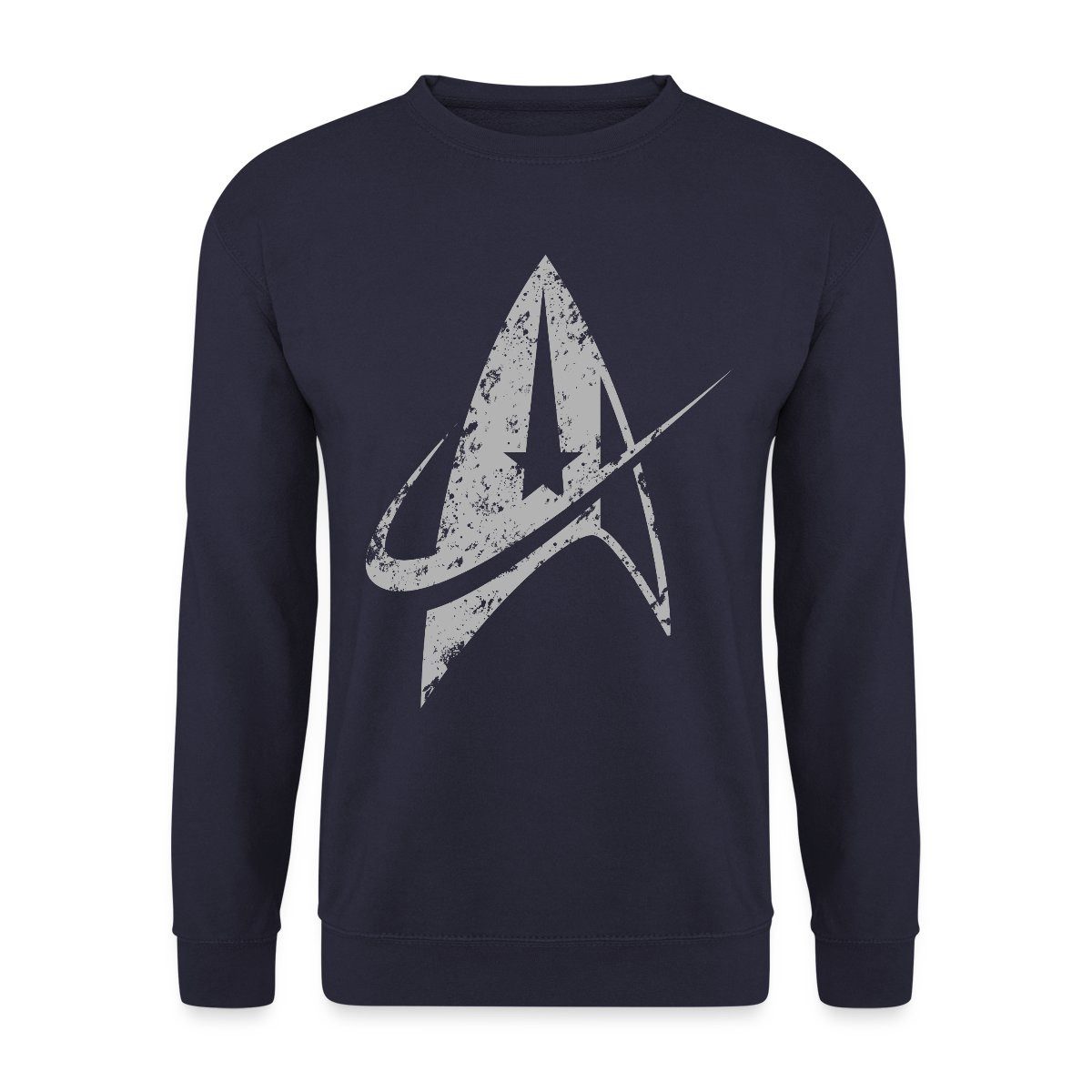 Sweatshirt Star Trek Discovery Delta Abzeichen Used Look Unisex Pullover