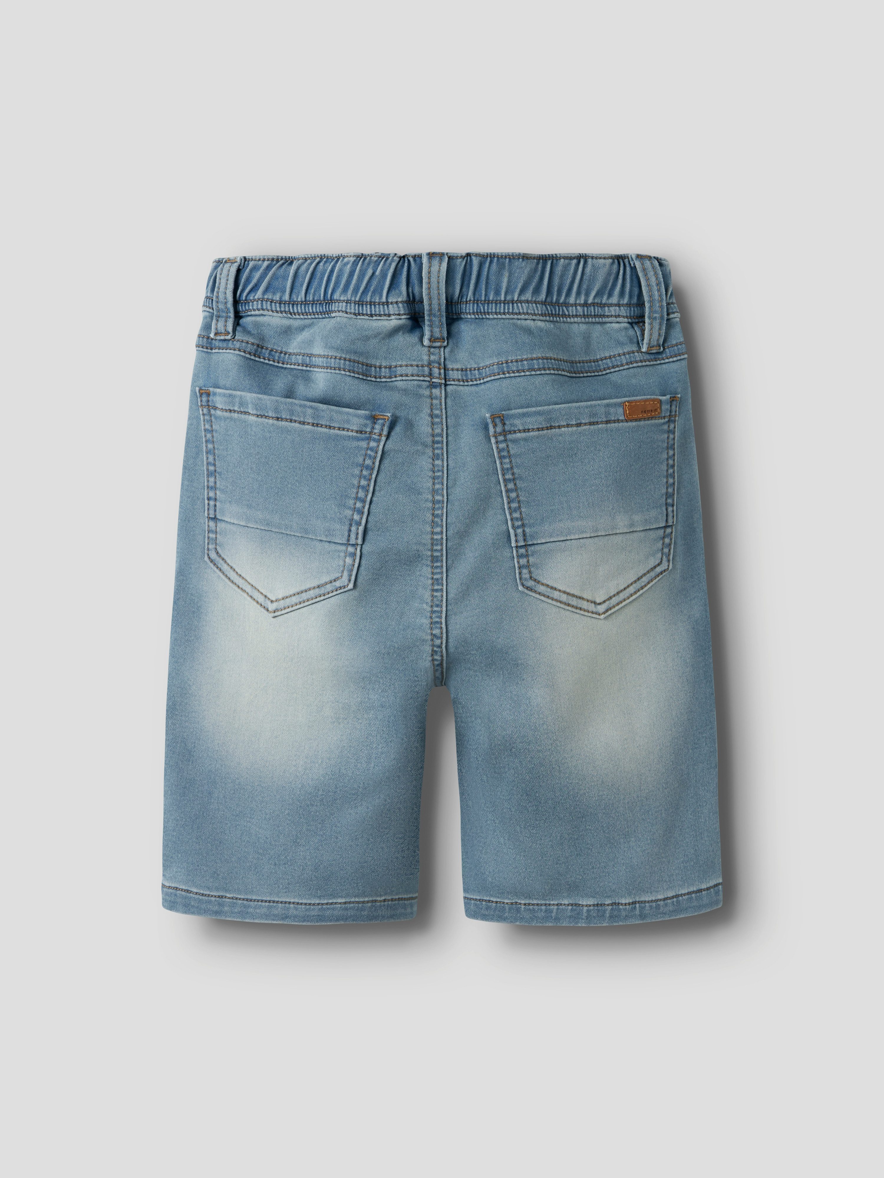 Name It Jeansshorts NKMRYAN JOGGER DNM L SHOR Baumwollmischung, elastisches Bündchen, verstellbar