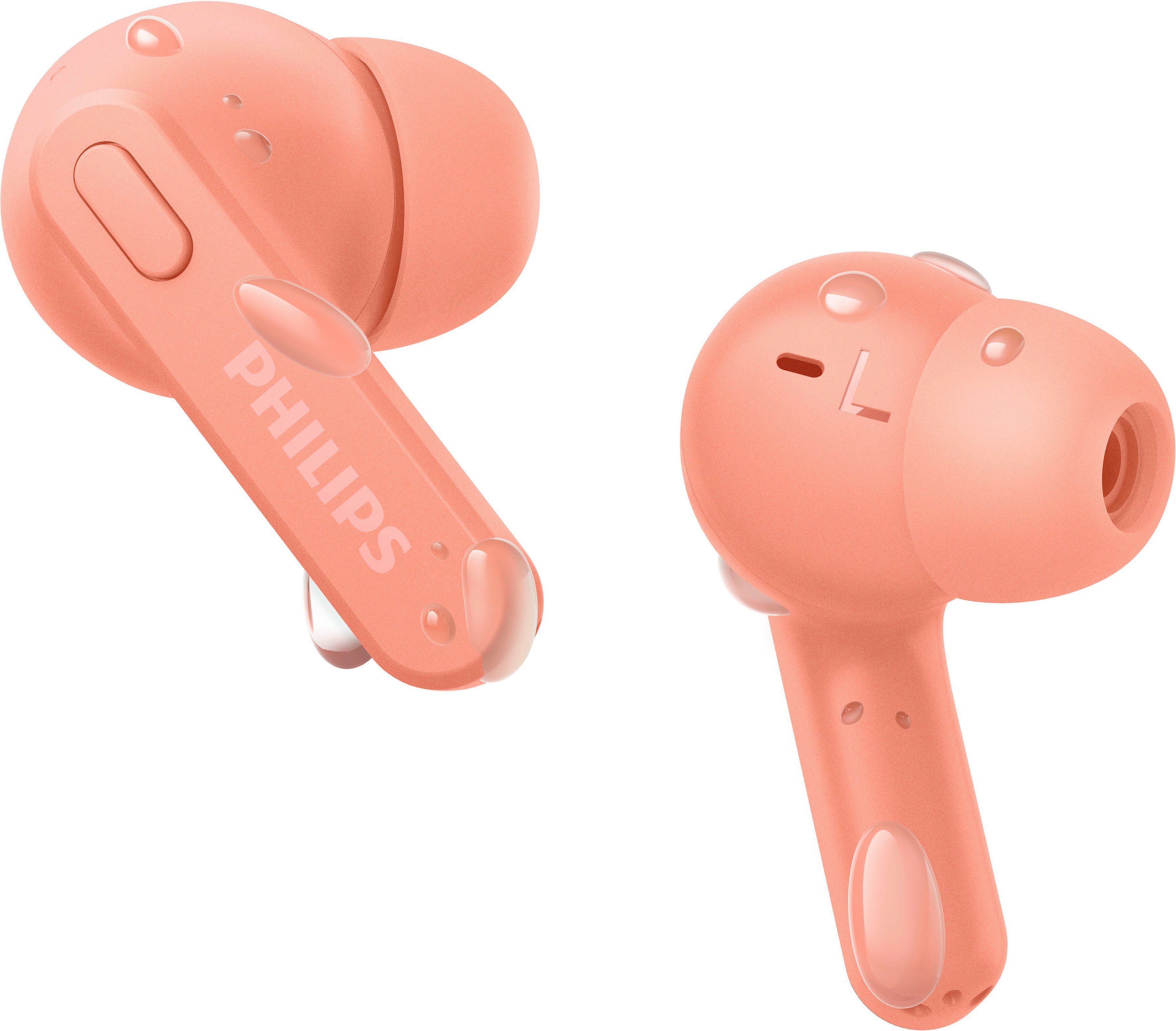 Philips TAT2206 wireless In-Ear-Kopfhörer (Multi-Point-Verbindung, Rauschunterdrückung, True Wireless, integrierte Steuerung für Anrufe und Musik, A2DP Bluetooth, AVRCP Bluetooth, Bluetooth, HSP)