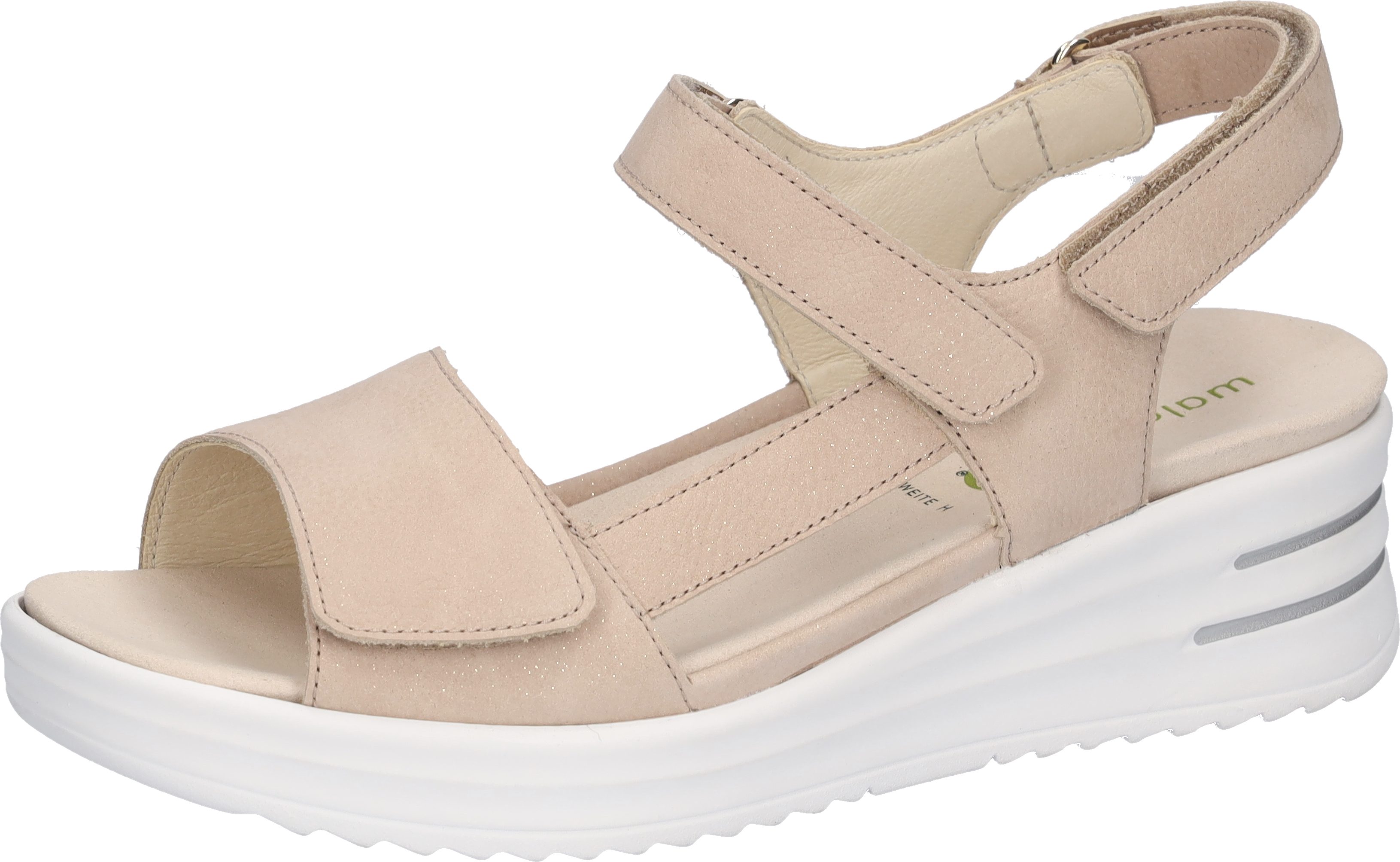 Waldläufer H-DINA Keilsandalette Sandale, Klettschuh, Sommerschuh in Komfortweite H (sehr weit)