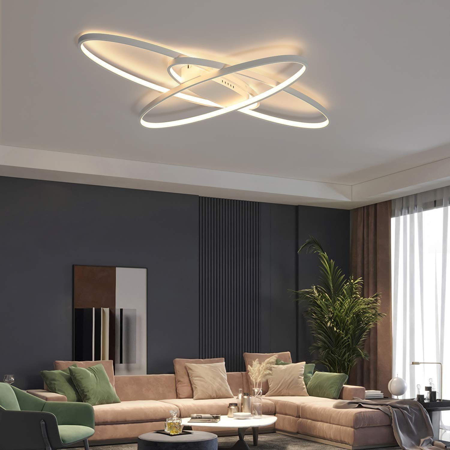ZMH LED Deckenleuchte Dimmbar Deckenlampe Modern günstig online kaufen
