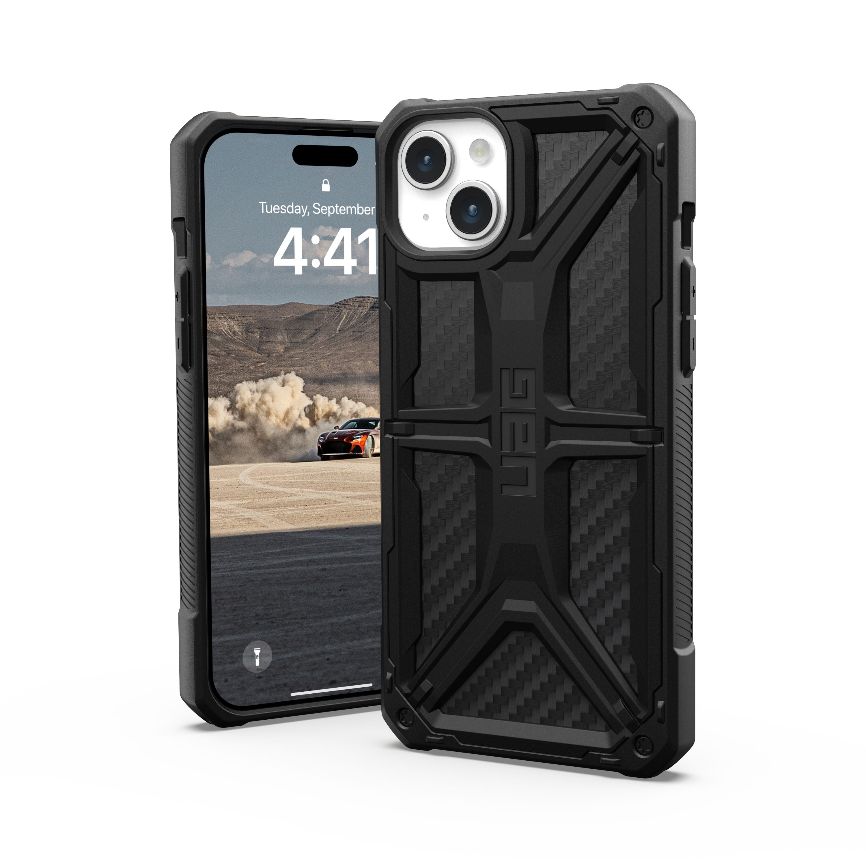 UAG Handyhülle Monarch - iPhone 15 Plus Hülle, [Wireless-Charging kompatibel, Fallschutz nach Militärstandard]