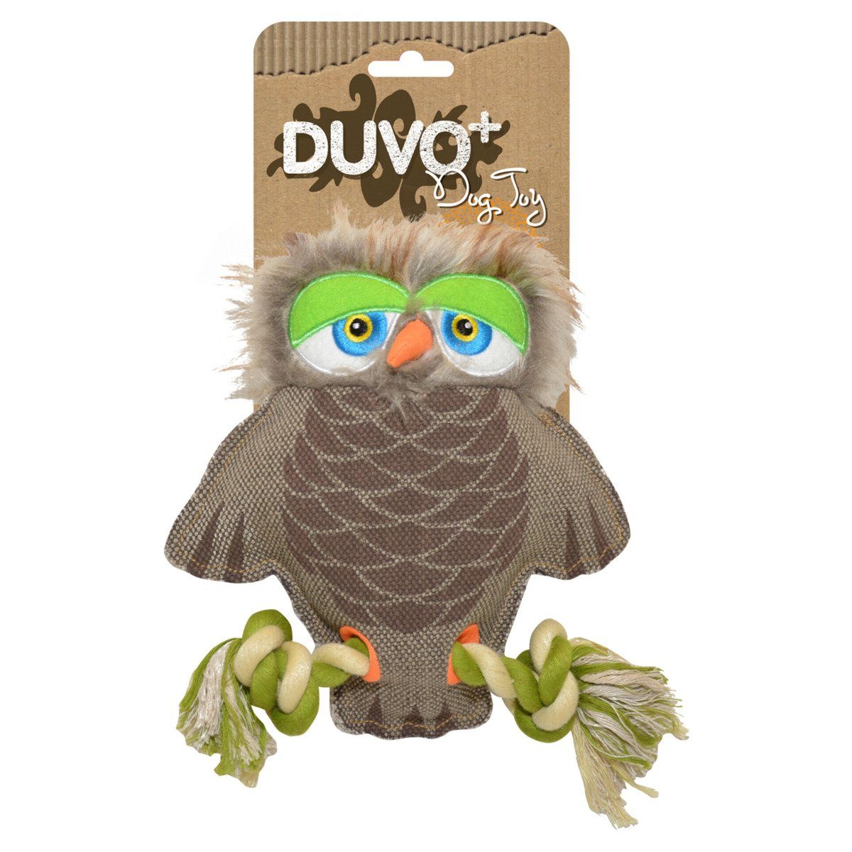 DUVO+ Tierkuscheltier Hundespielzeug Canvas Eule