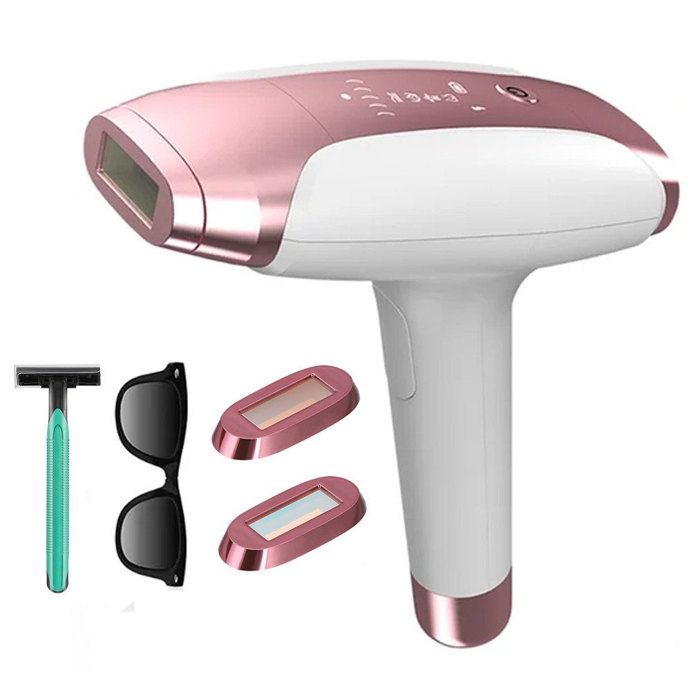 WILGOON IPL-Haarentferner IPL-Haarentferner, Laser Haarentfernung Zuhause Haarentfernungsgerät, 999,999 Lichtimpulse, Mit blauer Schutzbrille, für Lippenhaare, Gesicht, Achsel, Bikinizone und Körper,schmerzlos