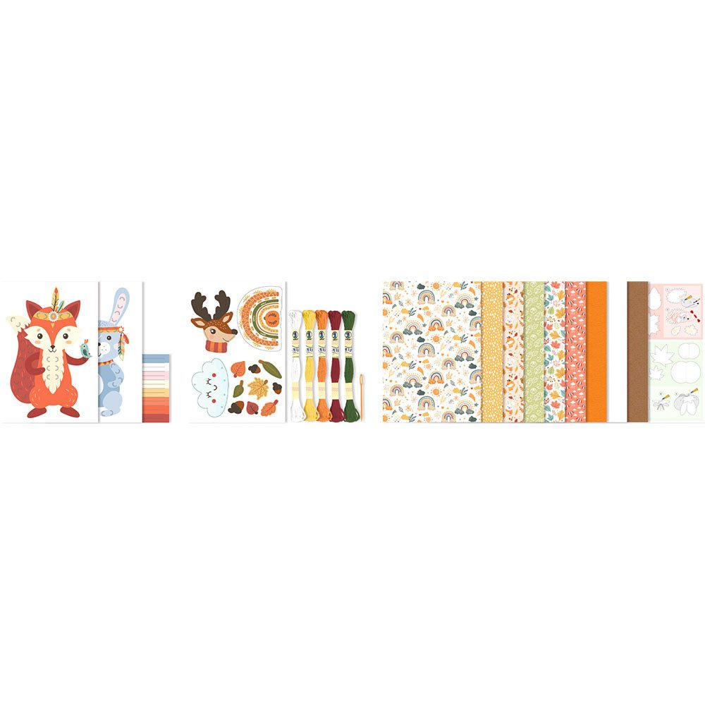 Thumbnail - URSUS Bastelnaturmaterial URSUS Papier Bastelset Woodland Friends