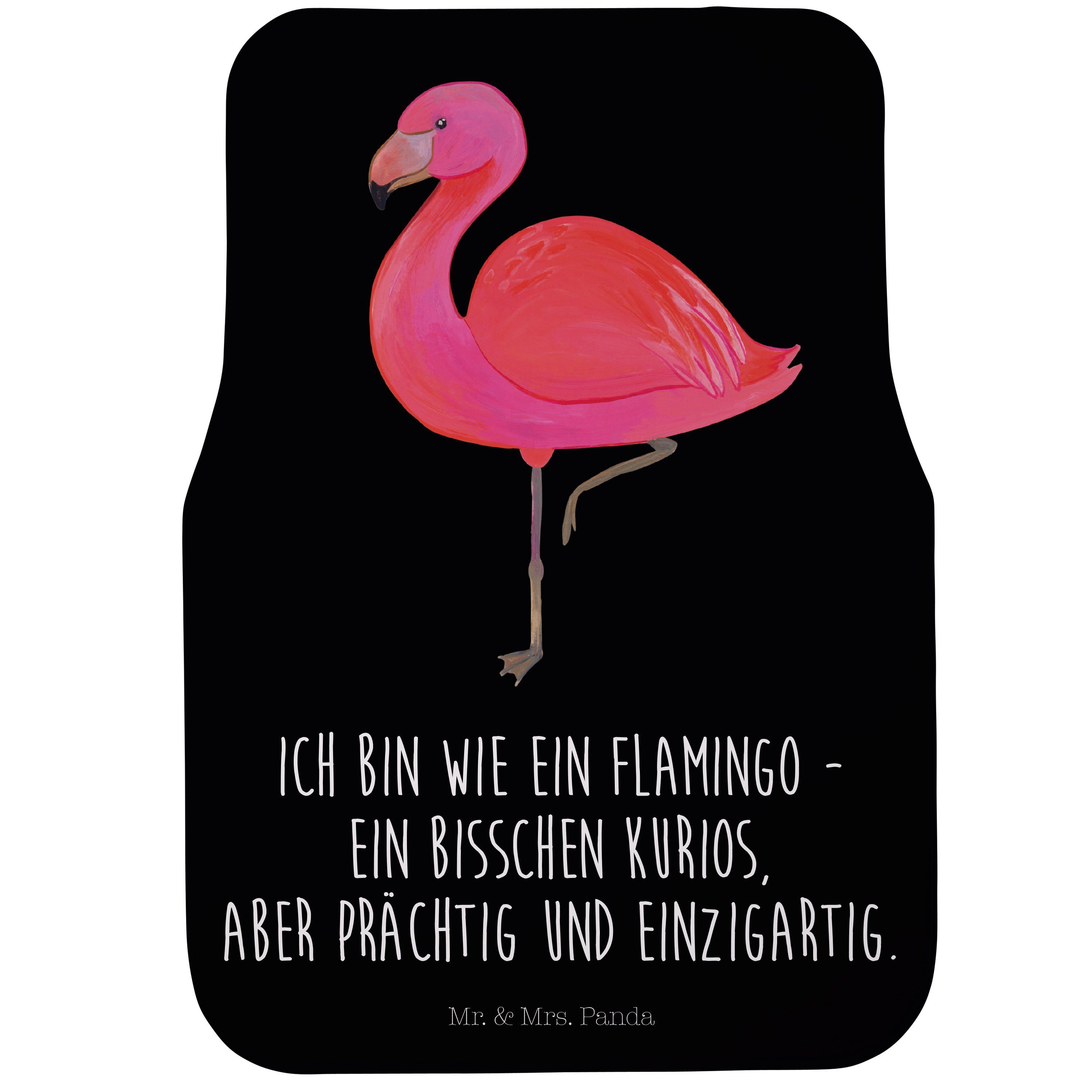 Fußmatte »Flamingo classic Schwarz Geschenk, Fahrer, einzigartig