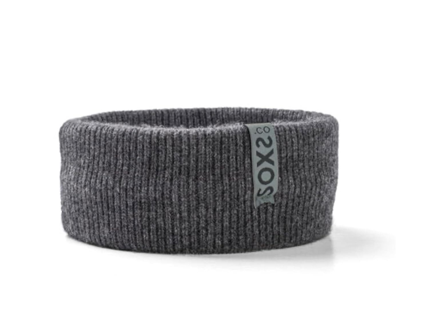 LK Trend & Style Stirnband von Soxs.Co Gestricktes Stirnband für Kalte Tage, mit Label (kuschelig warmes Headbands, Merinowolle, Kaschmir) hochwertiger Wollmix mit Logo Label