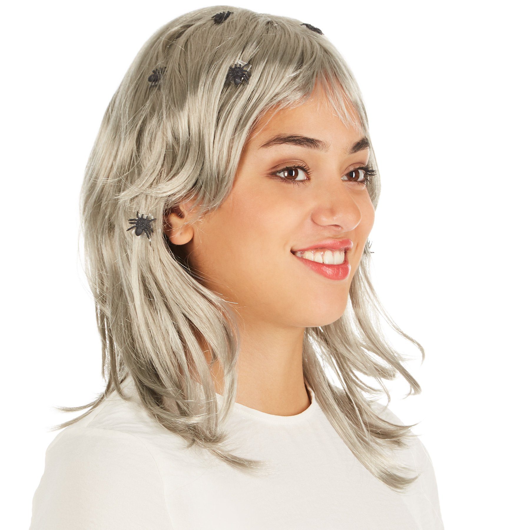 dressforfun Kostüm-Perücke Perücke Granny Style Spinne