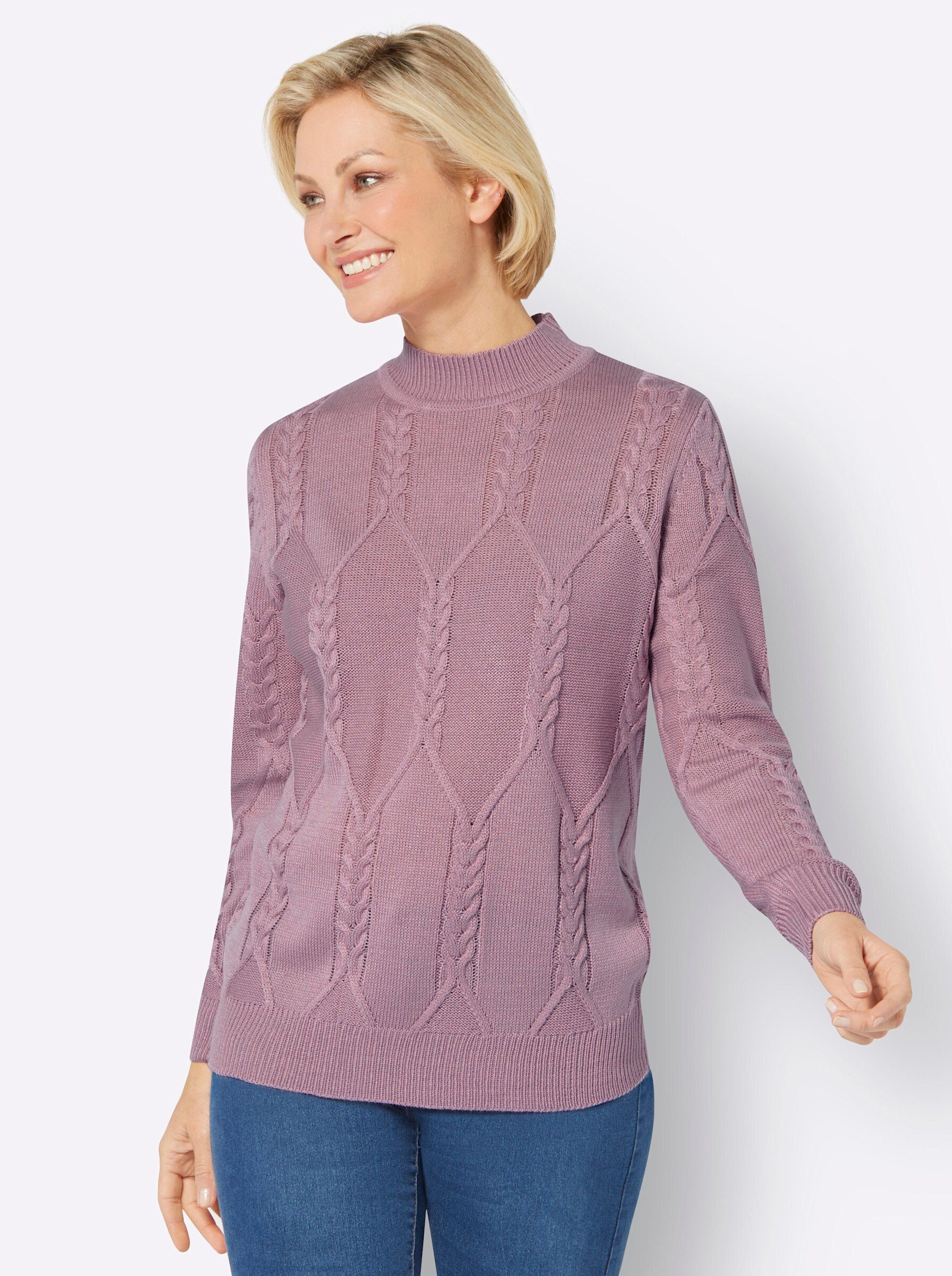 Classic Basics Strickpullover "Stehkragen-Pullover" günstig online kaufen