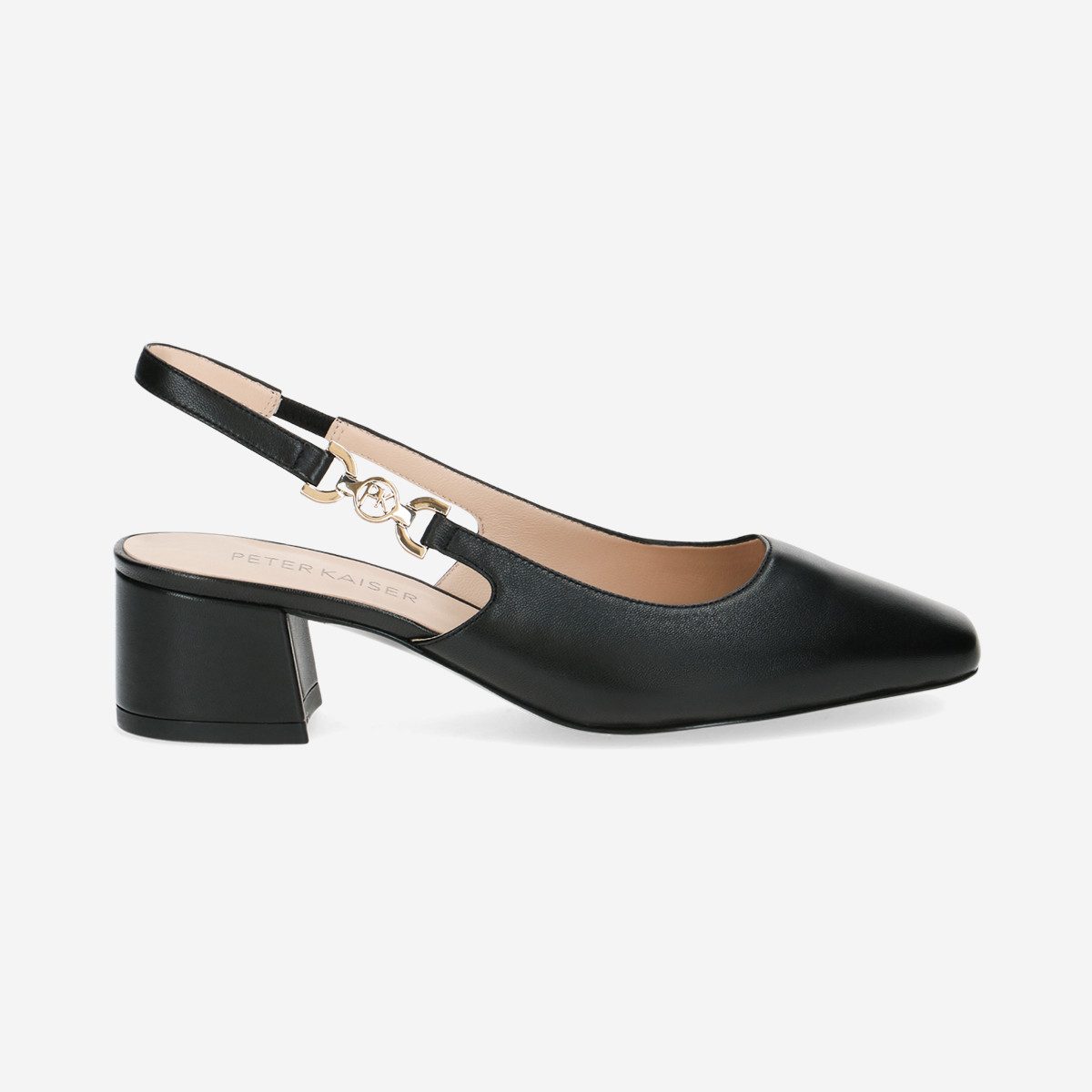 Peter Kaiser 79541 022, Peeptoes & Slingpumps in Schwarz für Damen Peeptoepumps