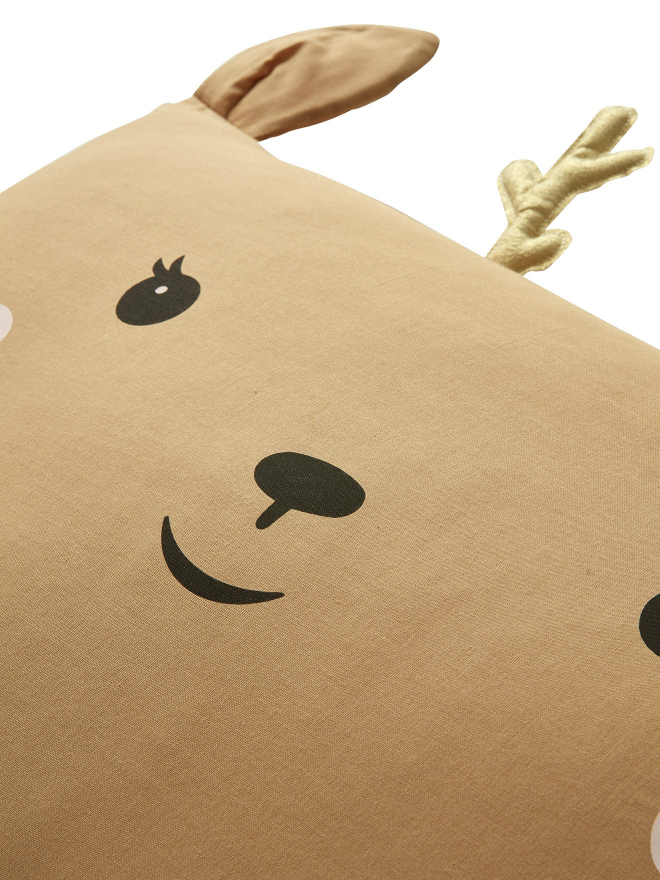 vertbaudet Bettwäsche Baby Kissenbezug GRÜNER WALD, Reh, Baumwolle günstig online kaufen