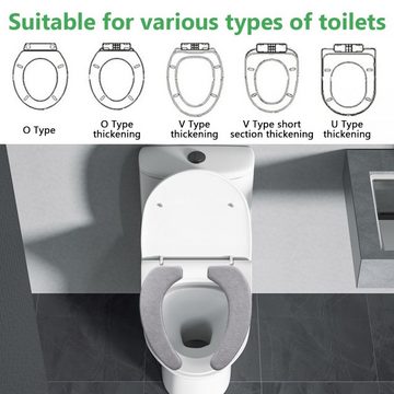 WC-Deckelbezug Toilettensitzbezug Dicker Und Wärmer Wc-Sitz Pad WC Wärmer Pad Truyuety