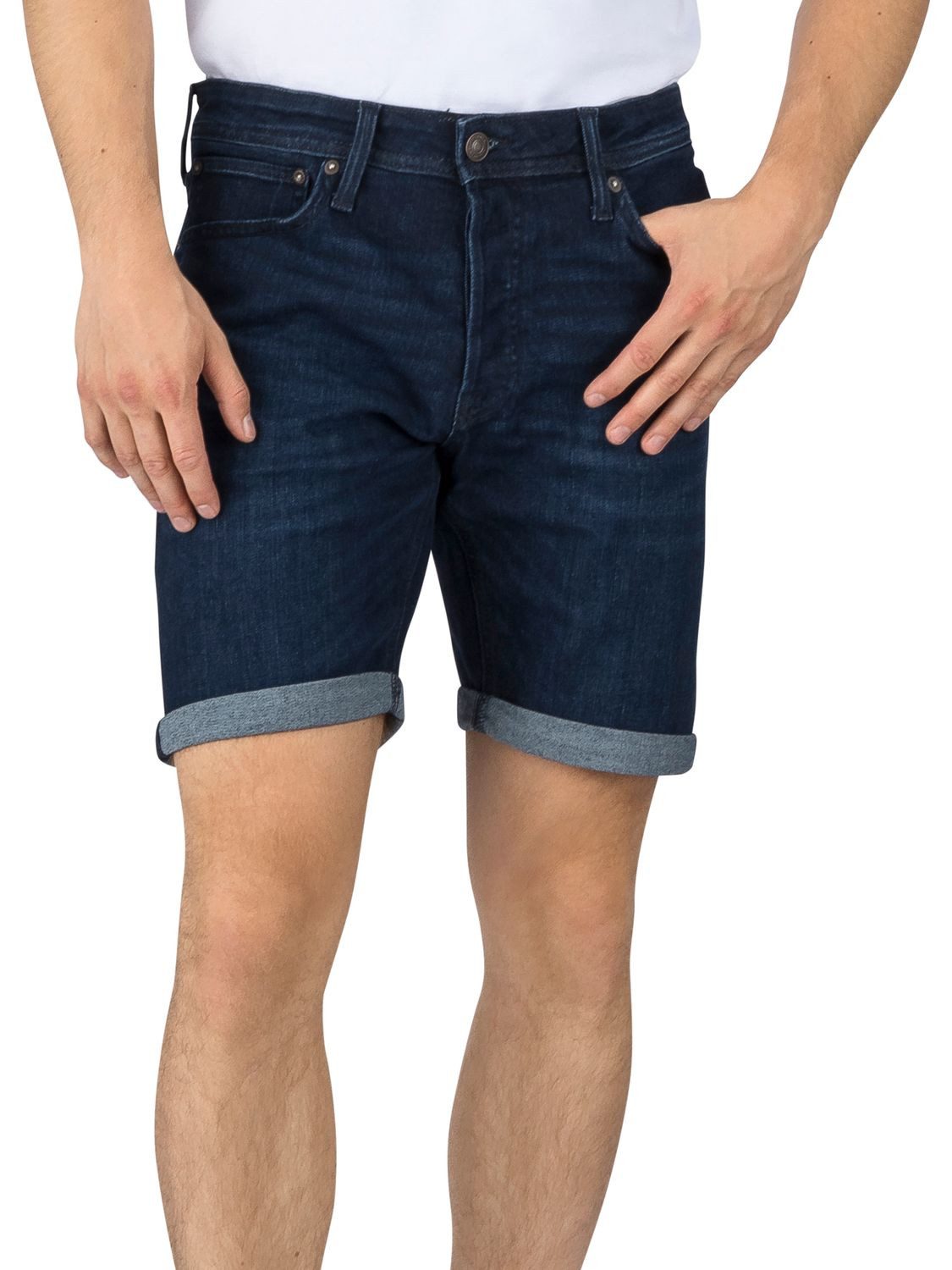 Jack & Jones Jeansshorts Herren Shorts JJIRICK Regular Fit Bermudashorts mit Stretch