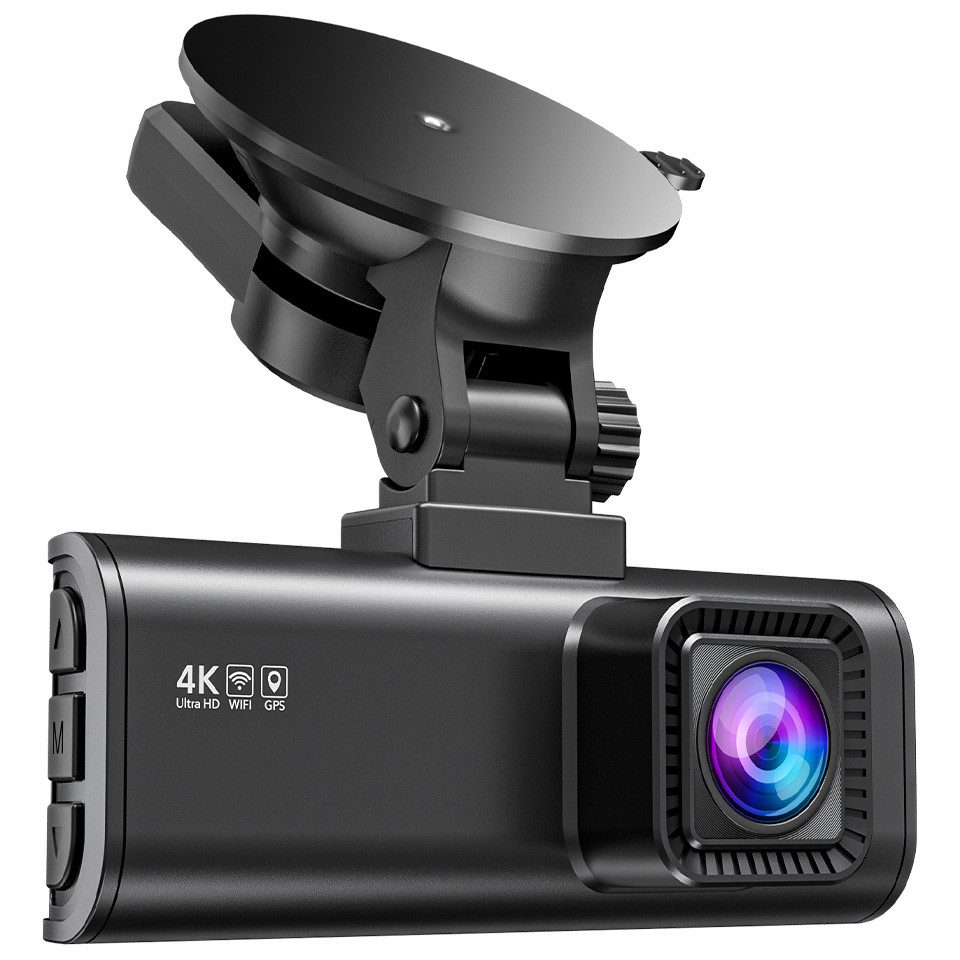 REDTIGER Nachtsicht 360° Sichtfeld 170° Weitwinkel Auto Dashcam (Vorne 4K UHD, Hinten 1080P, WLAN (Wi-Fi), mit 128 GB Karte, GPS,WiFi,24-Stunden-Parkmonitor)