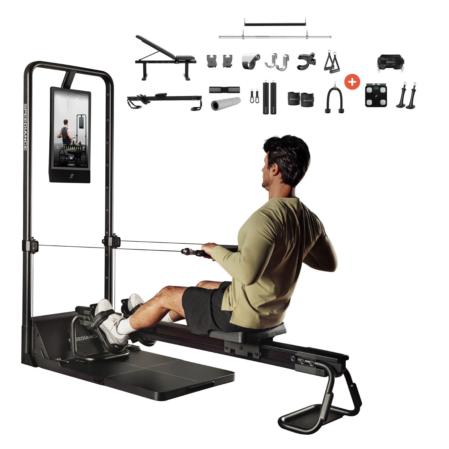 SPEEDIANCE Kraftstation verbessertes KI-gesteuertes All-in-One Home Gym( Family Plus, Ganzkörper-Krafttraining Fitnessgeräte