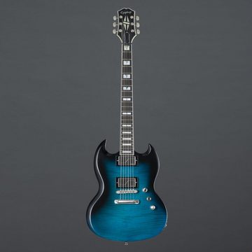 Epiphone E-Gitarre, Prophecy SG Blue Tiger Aged Gloss - Double Cut Modelle