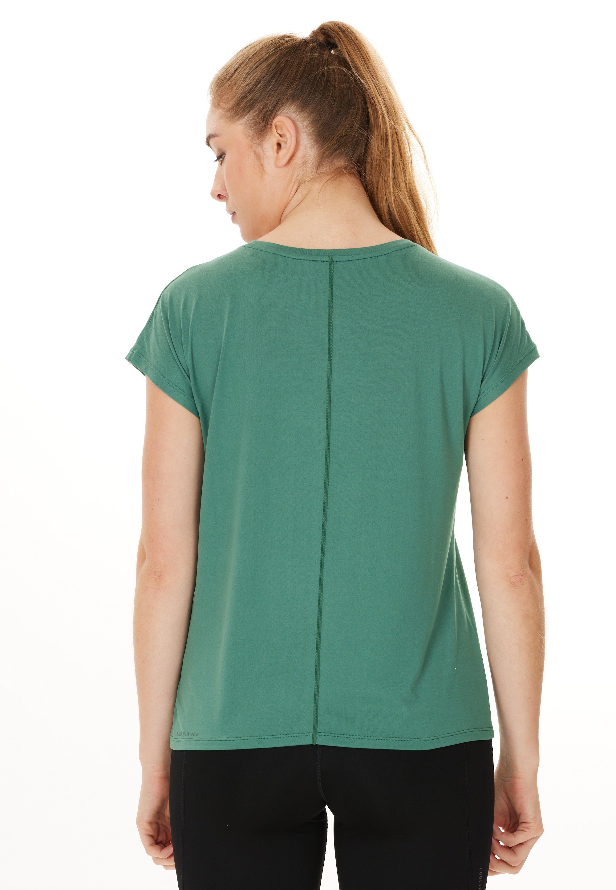 Quick grün ENDURANCE (1-tlg) T-Shirt Funktion Carrolli Dry mit