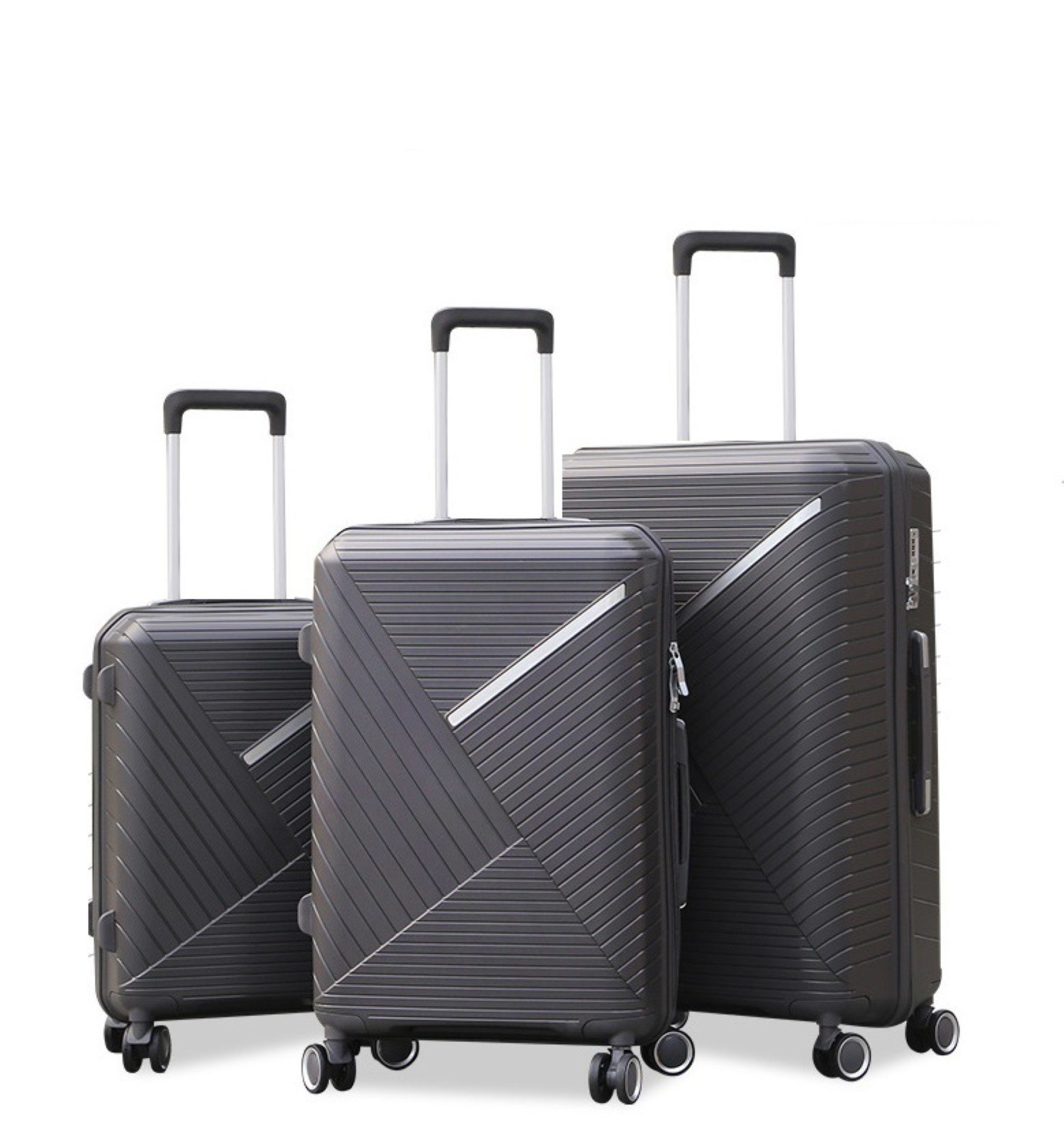 Kofferset Reisekoffer Koffer 3 tlg Set Trolley Polypropylen Gepäck