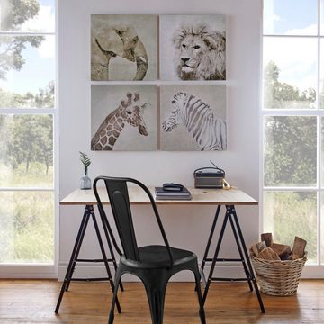 Art for the home Leinwandbild Zebra, (1 St)