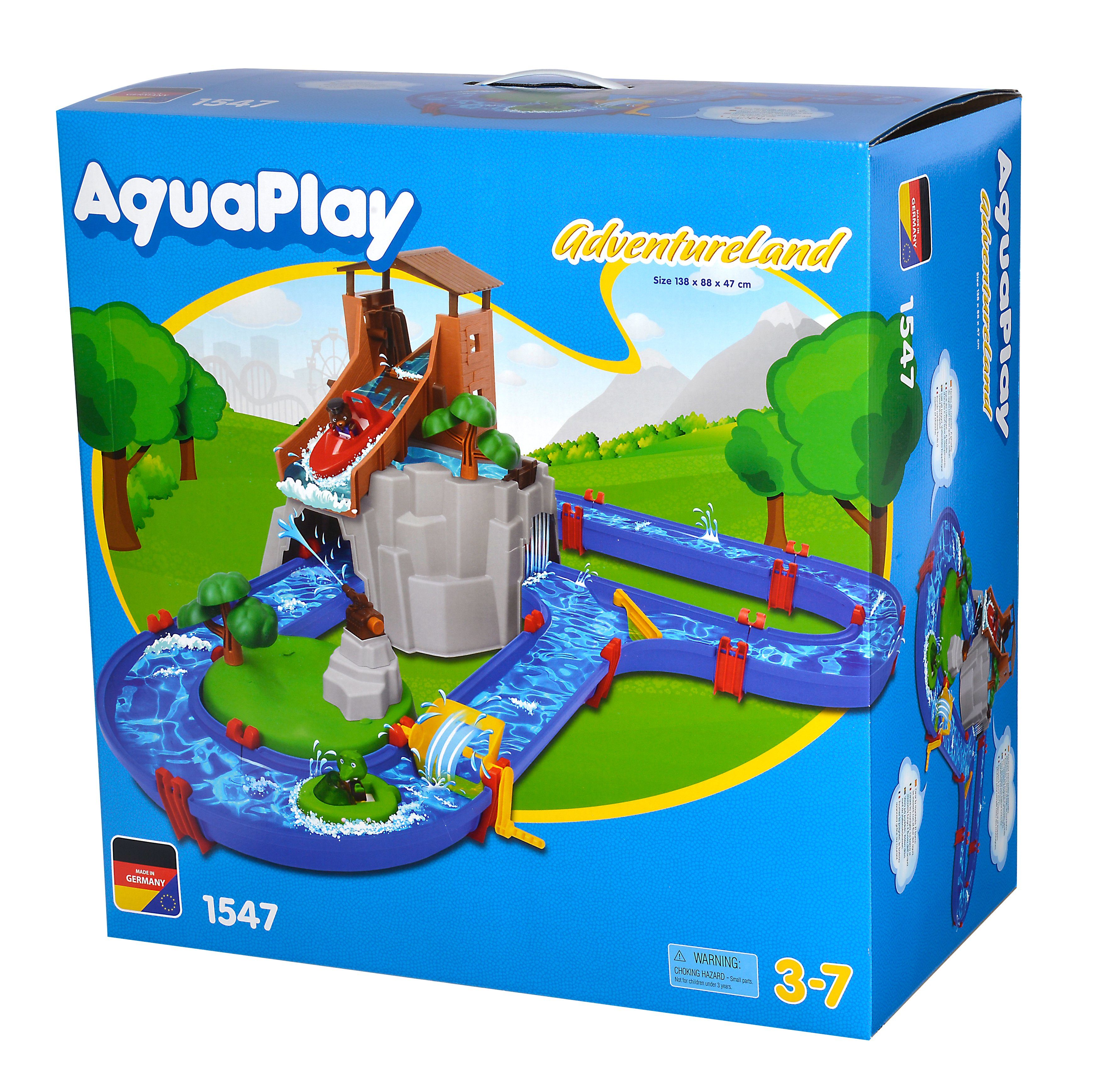 AquaPlay AdventureLand Wasserbahn Wasserstrasse mit Bär und Boot 