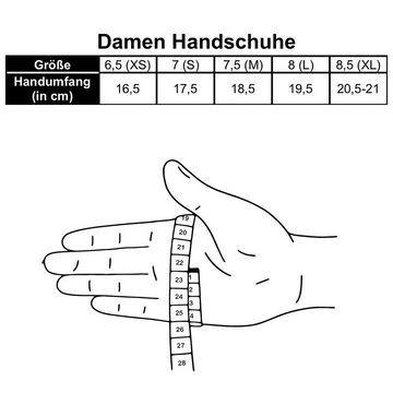 Hand Gewand by Weikert Lederhandschuhe VANNI – Sportliche Hirsch -Lederhandschuhe für Damen, handgenäht