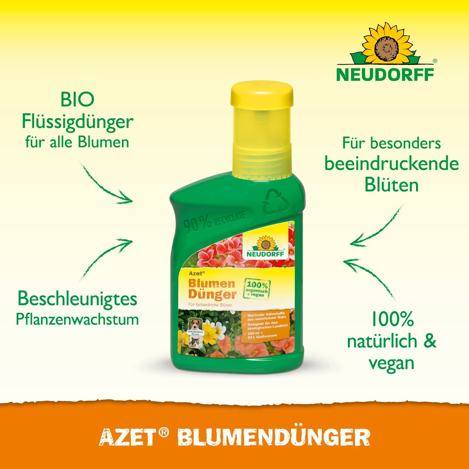 Neudorff Blumendünger Azet BlumenDünger - 250 ml