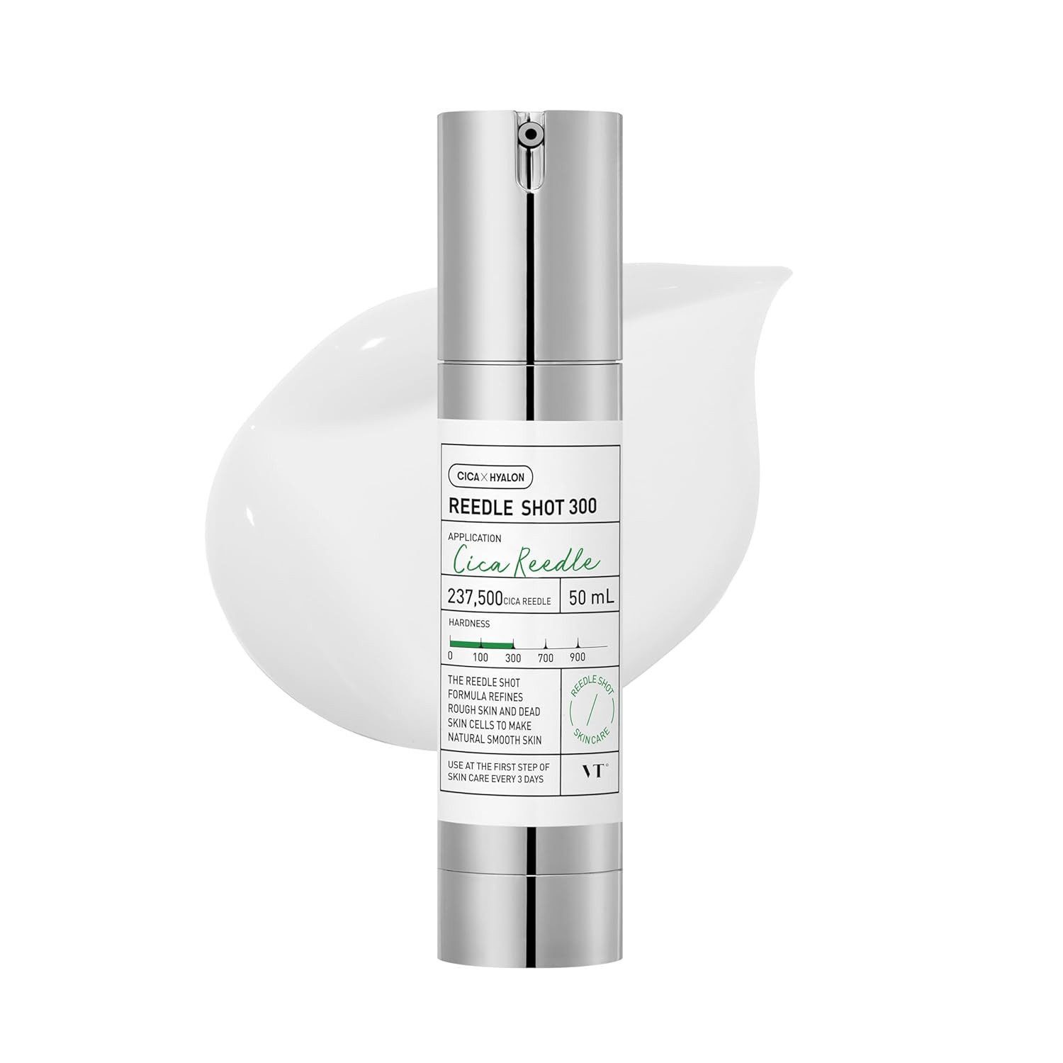 VT Cosmetics Feuchtigkeitscreme Reedle Shot 300 – Mikro-Nadel Gesichtsbooster für strahlende Haut - 50 ml, Serum, Tiefenwirksame Pflege, Cica Reedle™-Technologie, Mikronadel-Technologie, Hyaluronsäure