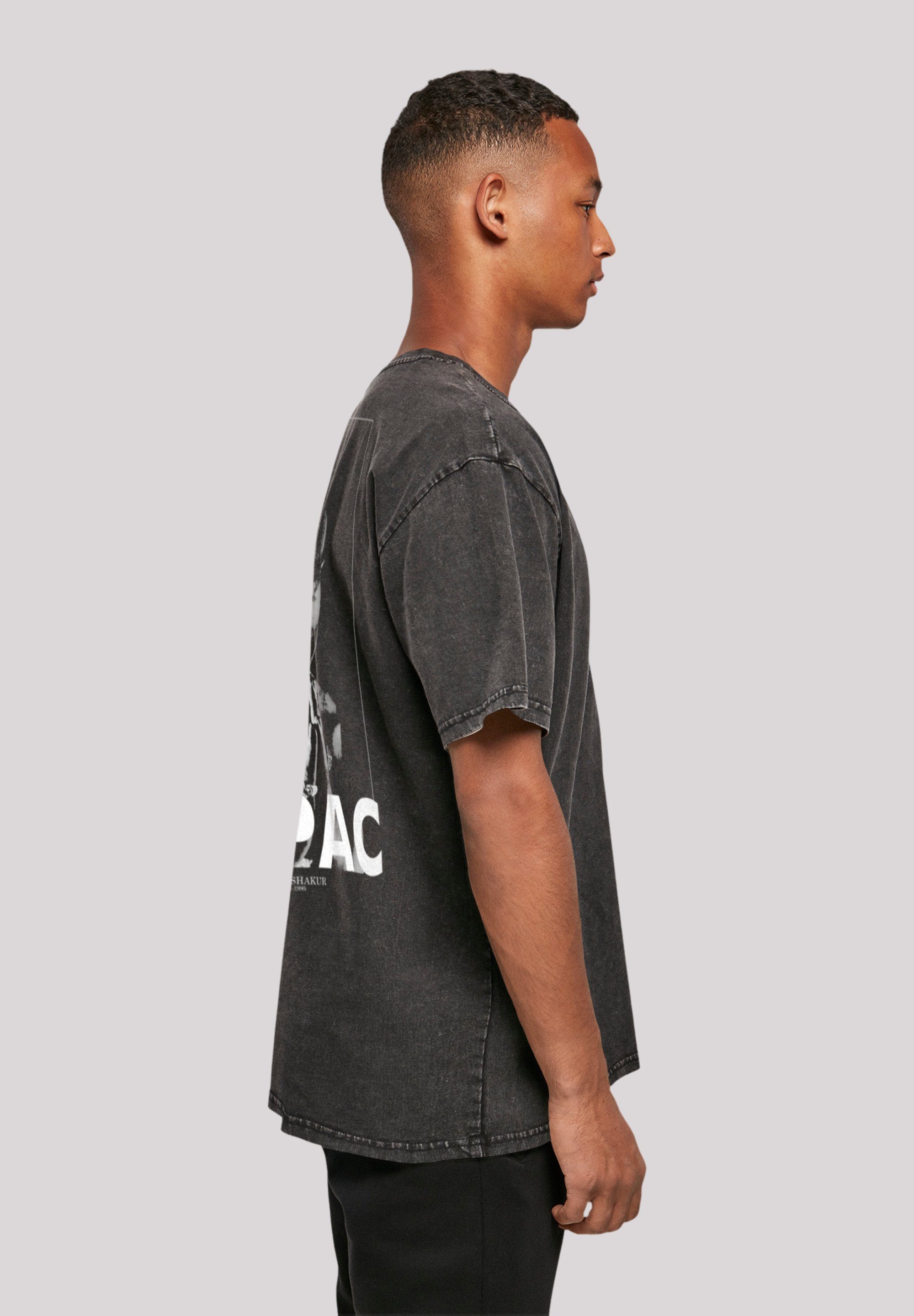 F4NT4STIC Print Praying T-Shirt Tupac schwarz Shakur