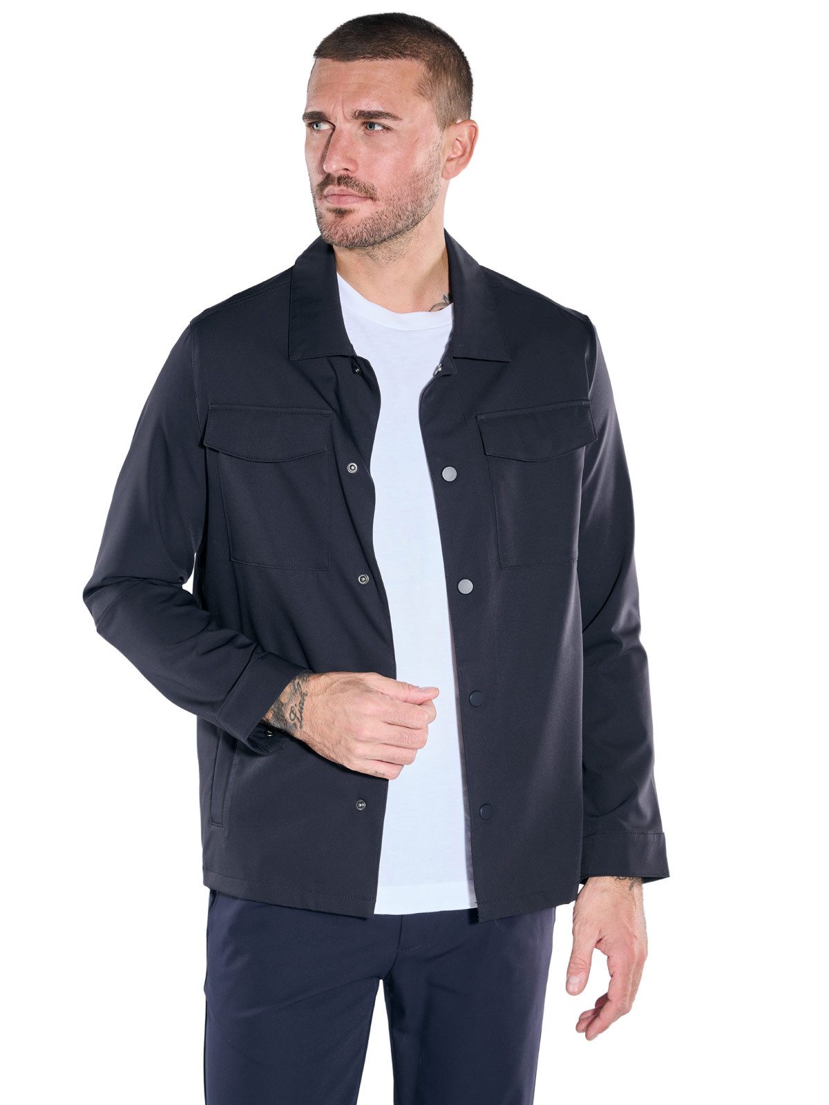 emilio adani Sakko Herren Freizeit-Sakko slim fit, Marineblau
