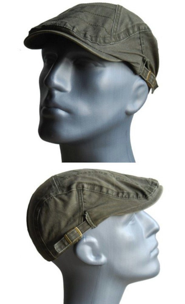Cool4 Flat Cap Schiebermütze CANVAS Struktur günstig online kaufen