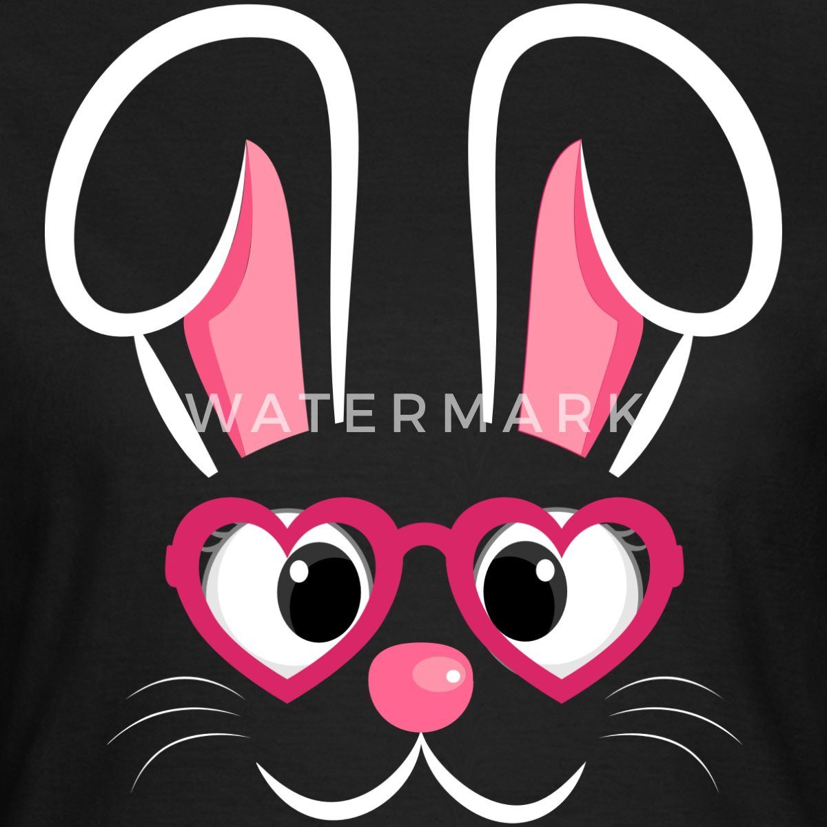 Spreadshirt T-Shirt Hase Osterhase Gesicht Fasching Kostüm Frauen T-Shirt ( günstig online kaufen