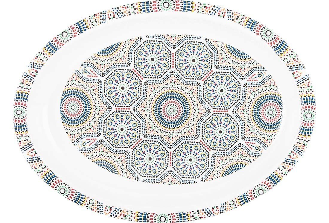 Tablett Ovales Tablett Orientalisches Muster