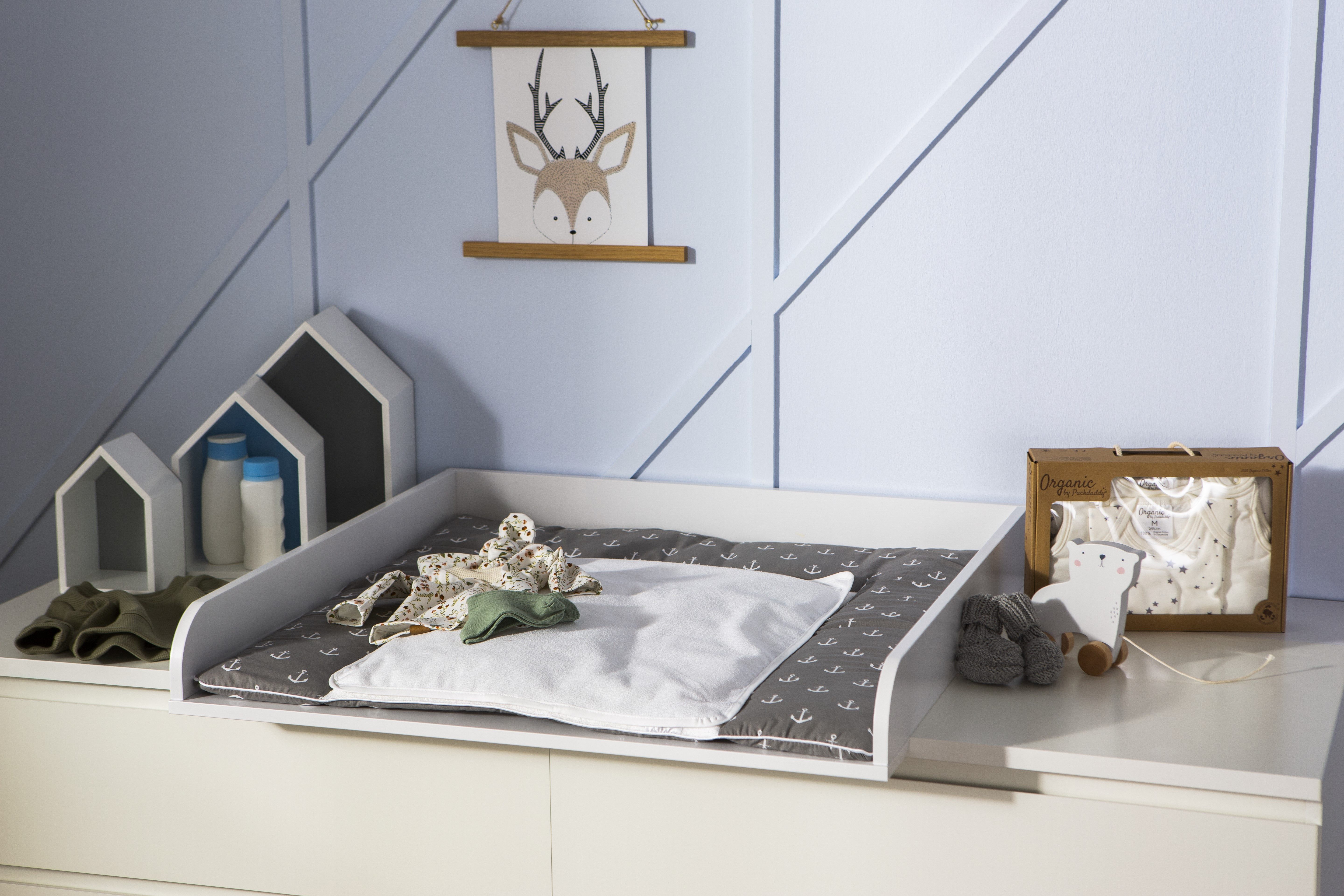 Puckdaddy GmbH Wickelaufsatz Lennard (159,5x78x10cm) für IKEA Malm Kommoden günstig online kaufen